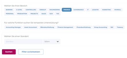 QuickSearch: Interim Controller in Sekunden finden
